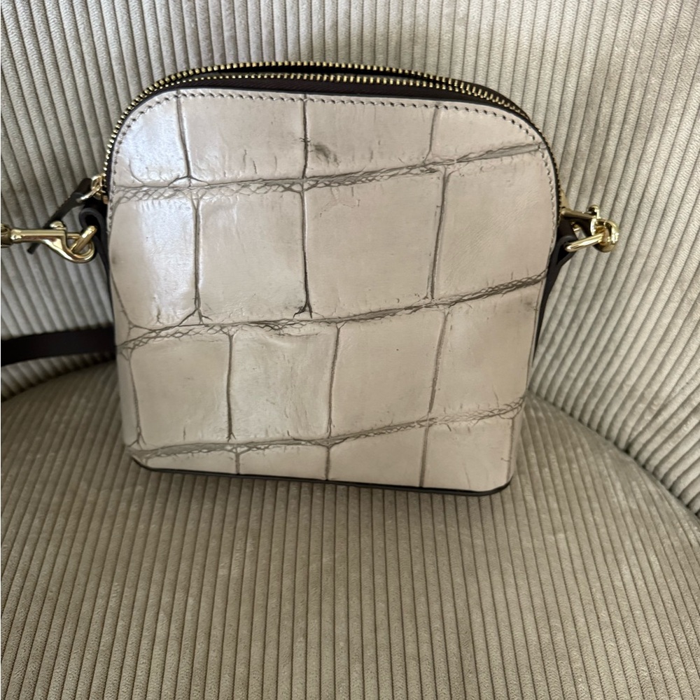 Dooney & Bourke Croc-Embossed Tan Crossbody Bag - Picture 4 of 4